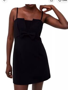French Connection Whisper Mini Dress With Bow NWT Size 4